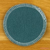 LanaLuna wasbaar wattenschijfje smaragd groen