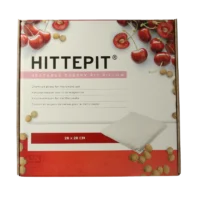 Hittepit warmtekussen vierkant red cherry 7 Hittepit kersenpit kussen vierkant naturel 28x28 cm