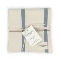 Aspegren biologische katoenen theedoeken gestreept blauw