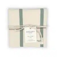 Aspegren biologische katoenen theedoeken gestreept groen