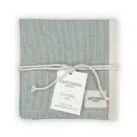 Aspegren biologische katoenen theedoeken pinstripe groen