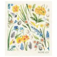 More Joy zweeds vaatdoekje voorjaars bloemen