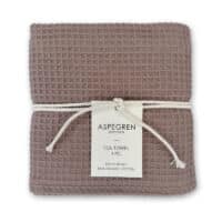 Aspegren biologische katoenen theedoek wafeldoek bruin