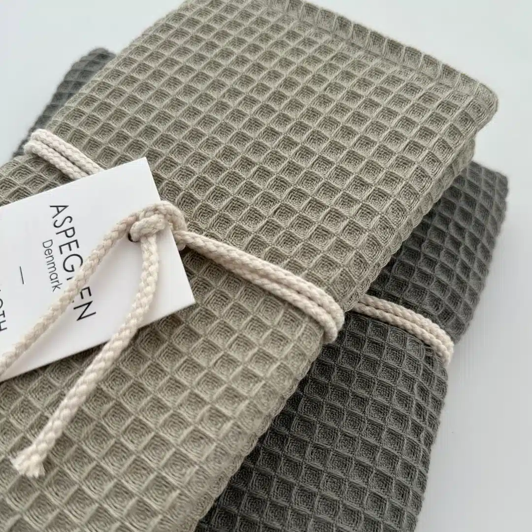 Aspegren biologische katoenen vaatdoekjes van wafelstof