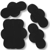 Alternative view of Racman wasbaar incontinentie inlegkruisje zwarte badstof in 4 afmetingen