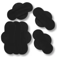 Racman wasbaar incontinentie inlegkruisje zwarte badstof in 4 afmetingen (maat S en M)