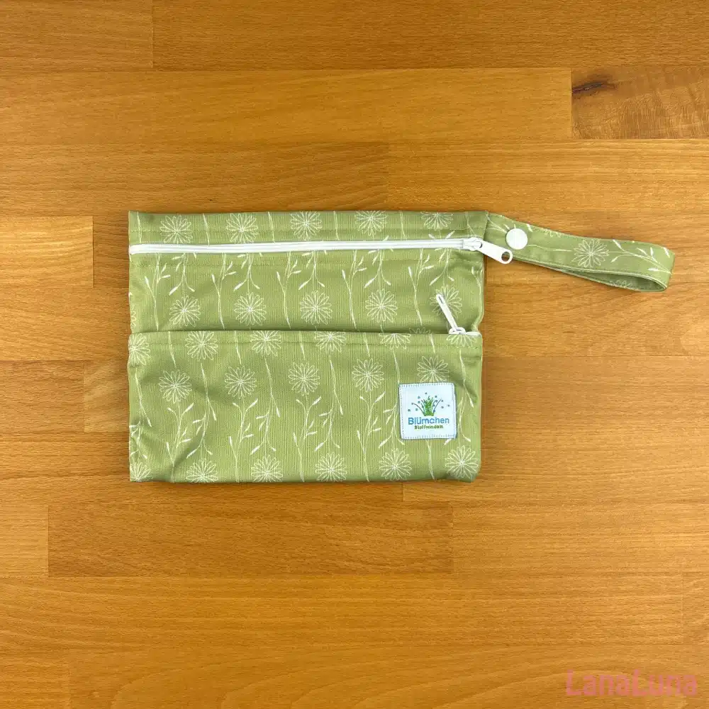 Blümchen wetbags 7 Blumchen wetbag groen bloemetjes