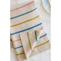 Funky Doris gebreide keukenhanddoek gestreept