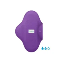 Ladypad badstof wasbaar inlegkruisje paars